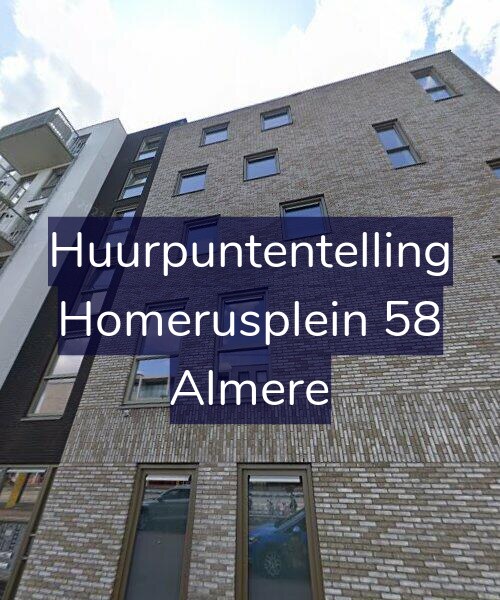 Foto gevel Huurpuntentelling voor Homerusplein 58, Almere