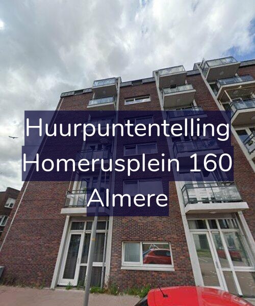Foto gevel Huurpuntentelling voor Homerusplein 160, Almere