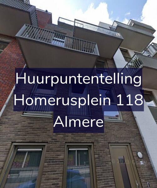 Foto gevel Huurpuntentelling voor Homerusplein 118, Almere