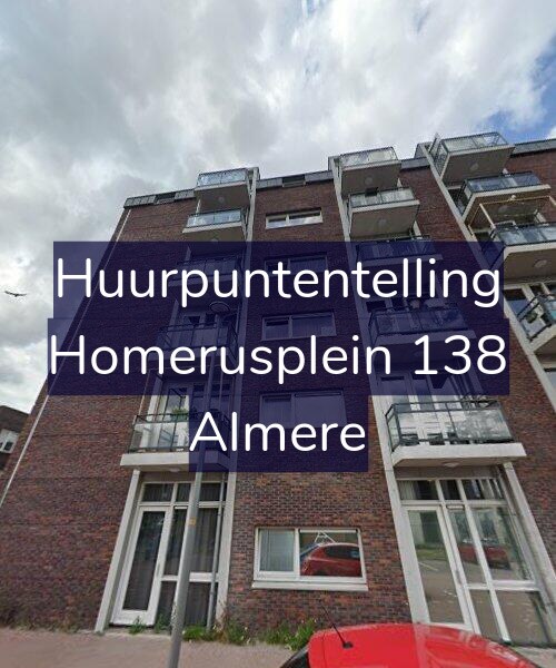 Foto gevel Huurpuntentelling voor Homerusplein 138, Almere