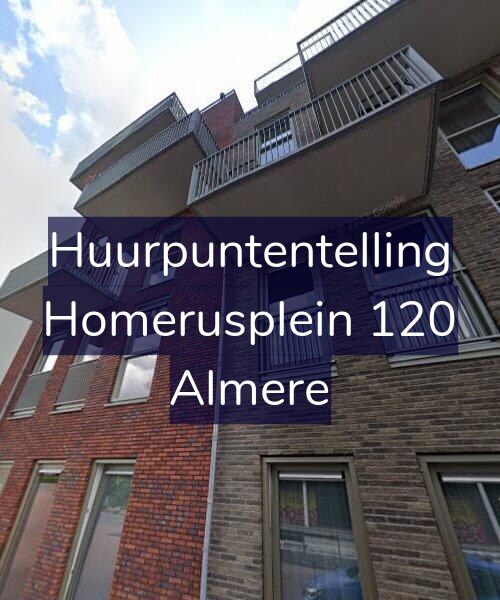 Foto gevel Huurpuntentelling voor Homerusplein 120, Almere