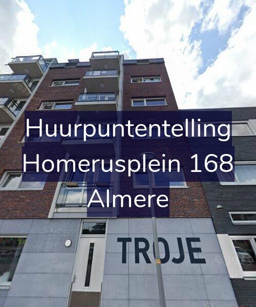 Foto gevel Huurpuntentelling voor Homerusplein 168, Almere