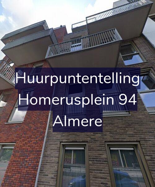 Foto gevel Huurpuntentelling voor Homerusplein 94, Almere