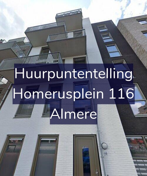 Foto gevel Huurpuntentelling voor Homerusplein 116, Almere