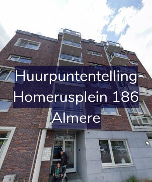 Foto gevel Huurpuntentelling voor Homerusplein 186, Almere