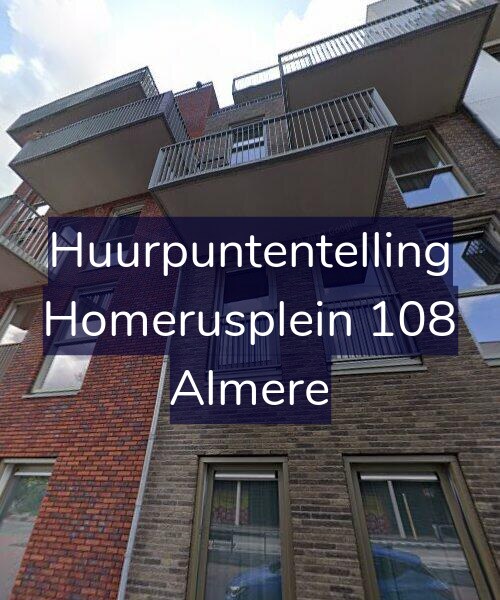 Foto gevel Huurpuntentelling voor Homerusplein 108, Almere