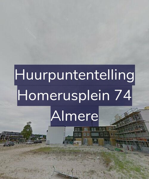 Foto gevel Huurpuntentelling voor Homerusplein 74, Almere