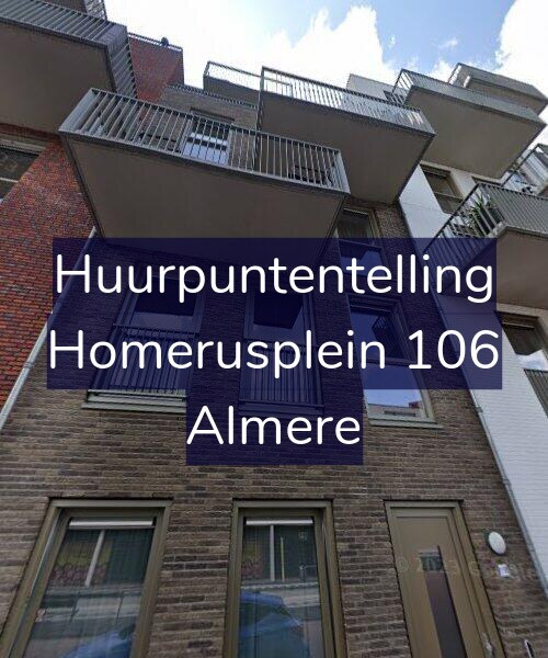 Foto gevel Huurpuntentelling voor Homerusplein 106, Almere