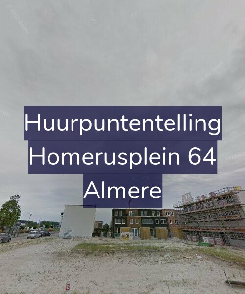 Foto gevel Huurpuntentelling voor Homerusplein 64, Almere