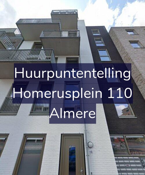 Foto gevel Huurpuntentelling voor Homerusplein 110, Almere