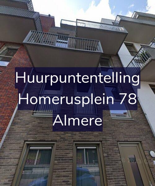 Foto gevel Huurpuntentelling voor Homerusplein 78, Almere