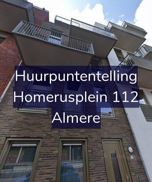 Foto gevel Huurpuntentelling voor Homerusplein 112, Almere