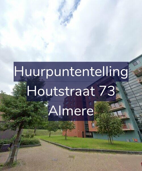 Foto gevel Huurpuntentelling voor Houtstraat 73, Almere