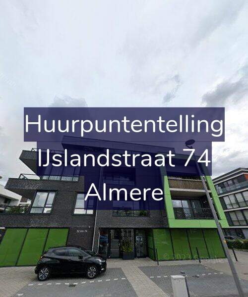 Foto gevel Huurpuntentelling voor IJslandstraat 74, Almere