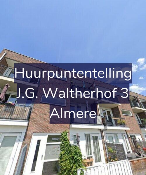 Foto gevel Huurpuntentelling voor J.G. Waltherhof 3, Almere