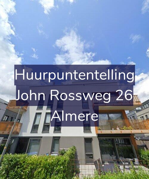 Foto gevel Huurpuntentelling voor John Rossweg 26, Almere