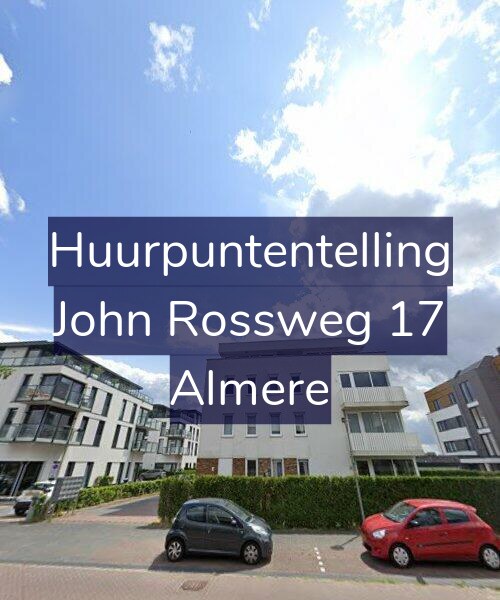 Foto gevel Huurpuntentelling voor John Rossweg 17, Almere