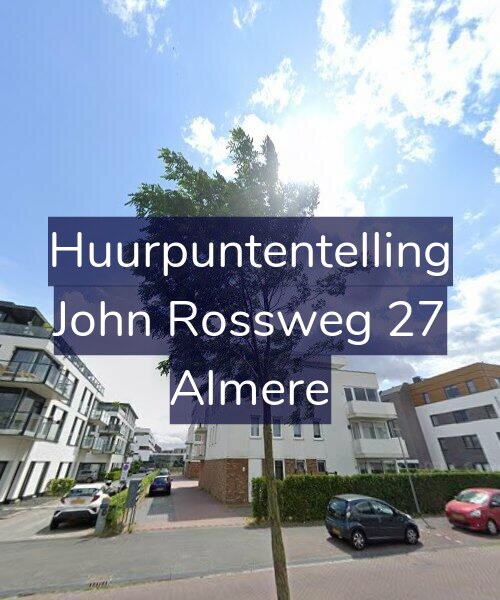 Foto gevel Huurpuntentelling voor John Rossweg 27, Almere