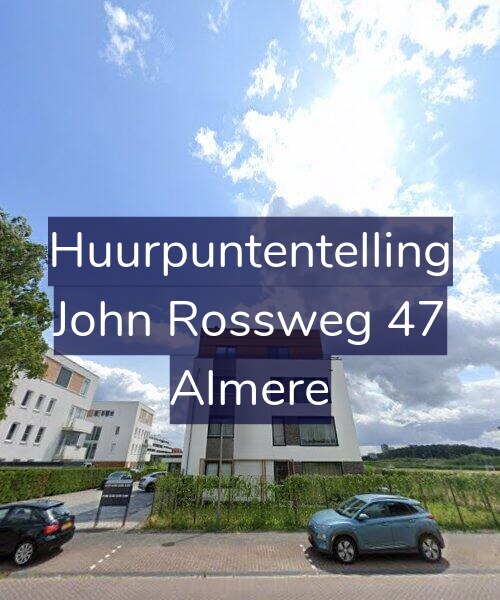 Foto gevel Huurpuntentelling voor John Rossweg 47, Almere