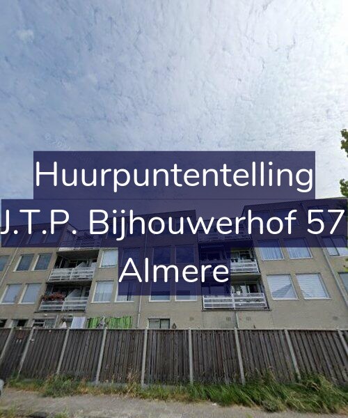 Foto gevel Huurpuntentelling voor J.T.P. Bijhouwerhof 57, Almere