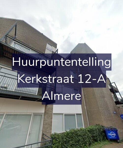 Foto gevel Huurpuntentelling voor Kerkstraat 12-A, Almere