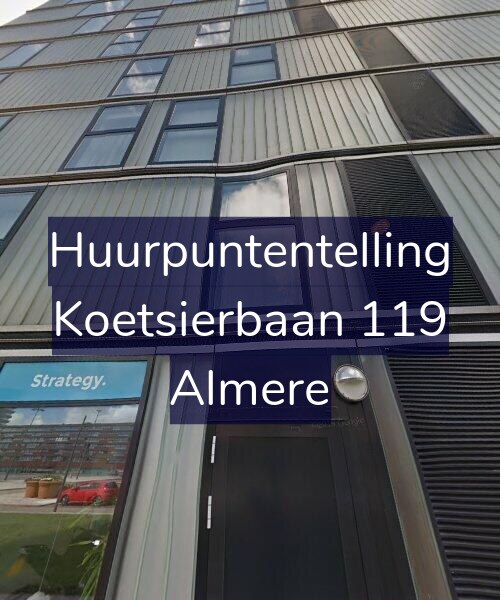 Foto gevel Huurpuntentelling voor Koetsierbaan 119, Almere