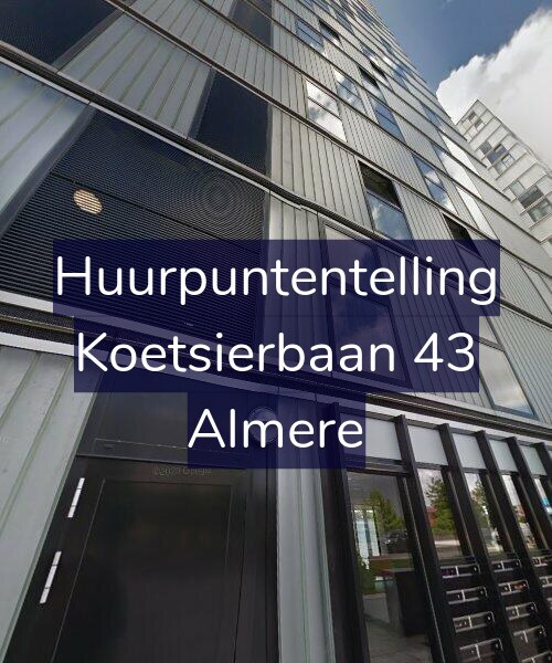 Foto gevel Huurpuntentelling voor Koetsierbaan 43, Almere