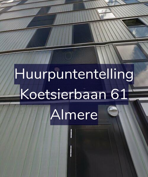 Foto gevel Huurpuntentelling voor Koetsierbaan 61, Almere