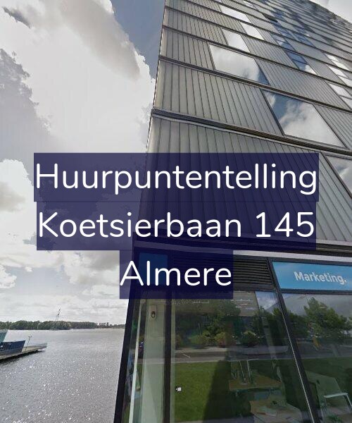 Foto gevel Huurpuntentelling voor Koetsierbaan 145, Almere