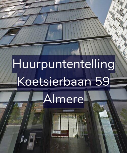 Foto gevel Huurpuntentelling voor Koetsierbaan 59, Almere