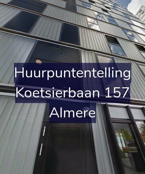 Foto gevel Huurpuntentelling voor Koetsierbaan 157, Almere