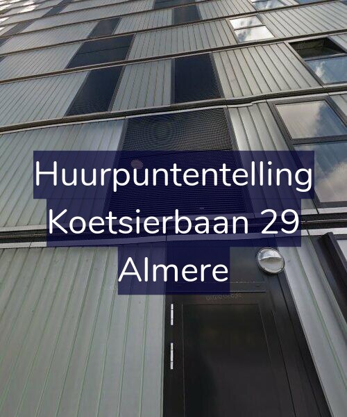 Foto gevel Huurpuntentelling voor Koetsierbaan 29, Almere