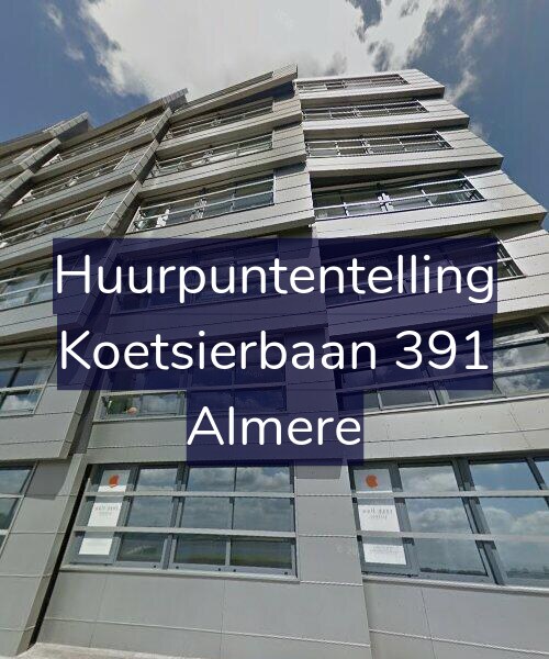 Foto gevel Huurpuntentelling voor Koetsierbaan 391, Almere