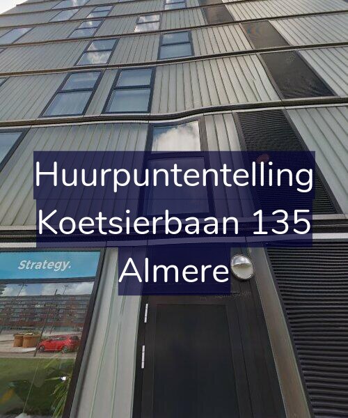 Foto gevel Huurpuntentelling voor Koetsierbaan 135, Almere