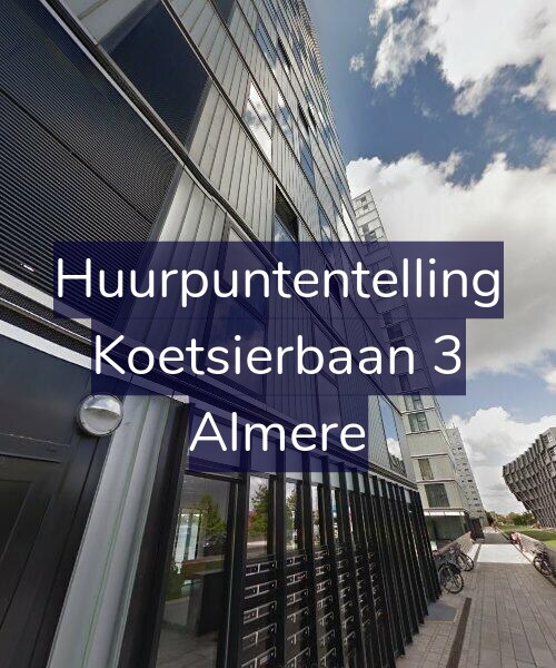 Foto gevel Huurpuntentelling voor Koetsierbaan 3, Almere