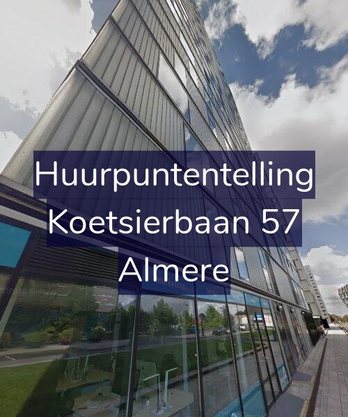 Foto gevel Huurpuntentelling voor Koetsierbaan 57, Almere