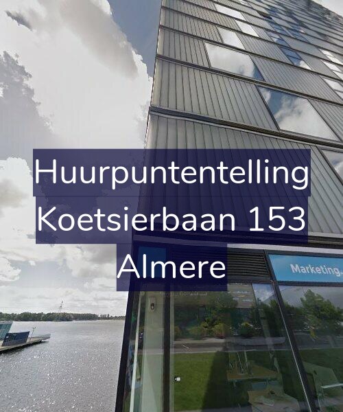 Foto gevel Huurpuntentelling voor Koetsierbaan 153, Almere