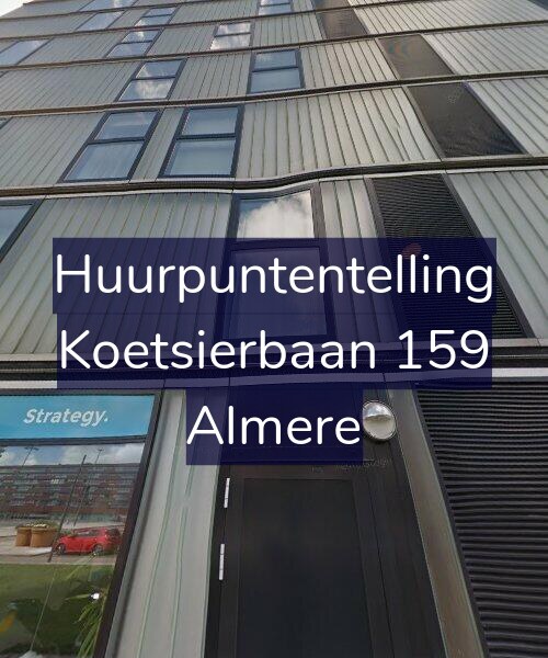 Foto gevel Huurpuntentelling voor Koetsierbaan 159, Almere