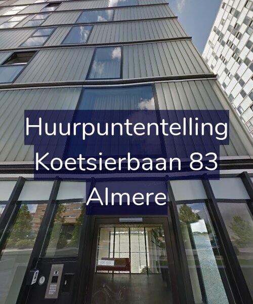 Foto gevel Huurpuntentelling voor Koetsierbaan 83, Almere