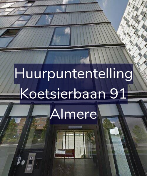 Foto gevel Huurpuntentelling voor Koetsierbaan 91, Almere