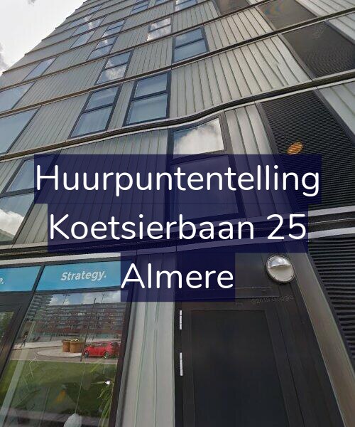Foto gevel Huurpuntentelling voor Koetsierbaan 25, Almere