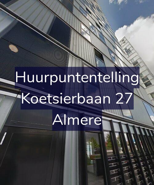 Foto gevel Huurpuntentelling voor Koetsierbaan 27, Almere