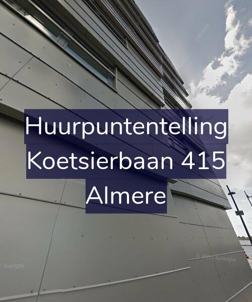 Foto gevel Huurpuntentelling voor Koetsierbaan 415, Almere