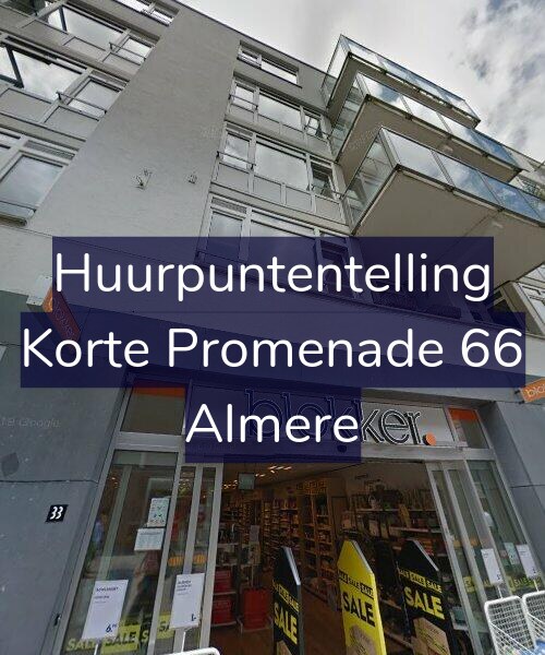 Foto gevel Huurpuntentelling voor Korte Promenade 66, Almere