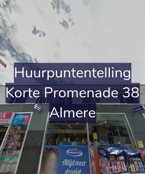 Foto gevel Huurpuntentelling voor Korte Promenade 38, Almere
