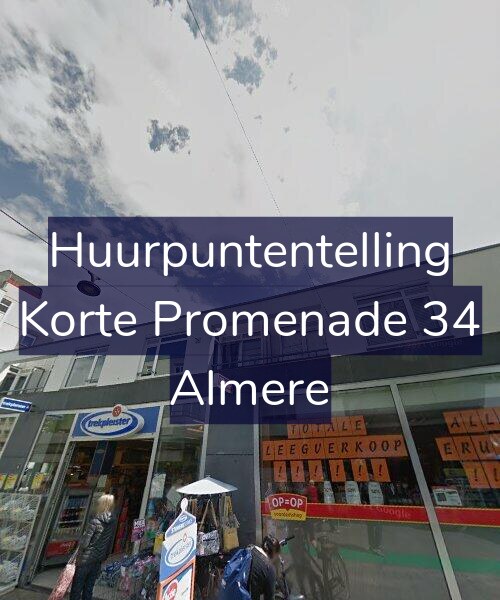Foto gevel Huurpuntentelling voor Korte Promenade 34, Almere
