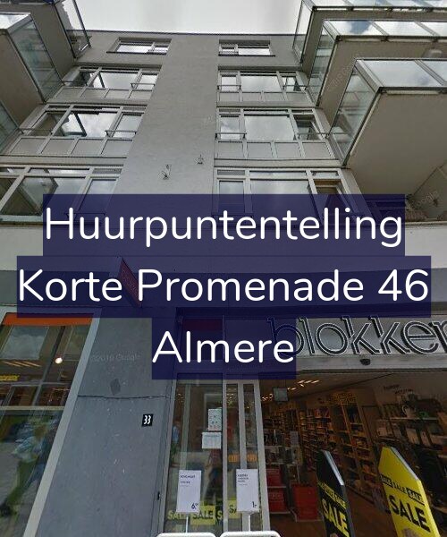 Foto gevel Huurpuntentelling voor Korte Promenade 46, Almere