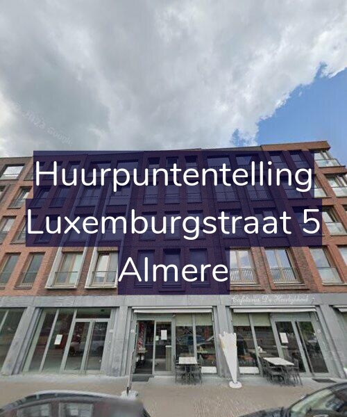 Foto gevel Huurpuntentelling voor Luxemburgstraat 5, Almere