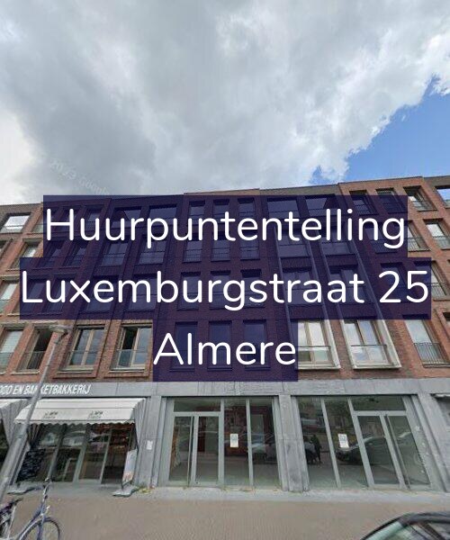 Foto gevel Huurpuntentelling voor Luxemburgstraat 25, Almere