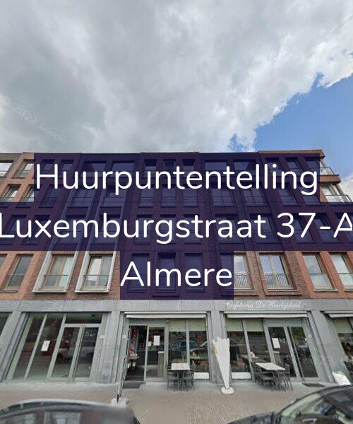 Foto gevel Huurpuntentelling voor Luxemburgstraat 37-A, Almere